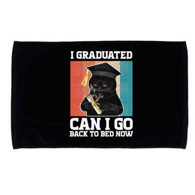 I Graduated Can I Go Back To Bed Now Microfiber Hand Towel