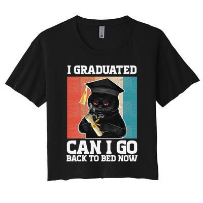 I Graduated Can I Go Back To Bed Now Crop Top