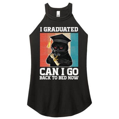 I Graduated Can I Go Back To Bed Now Women's Perfect Tri Rocker Tank