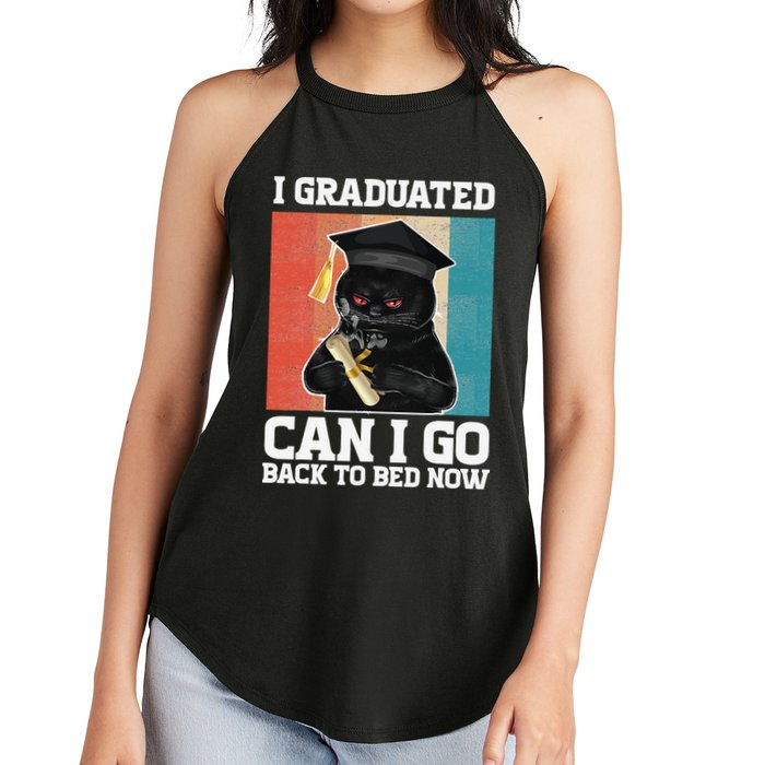 I Graduated Can I Go Back To Bed Now Women's Perfect Tri Rocker Tank