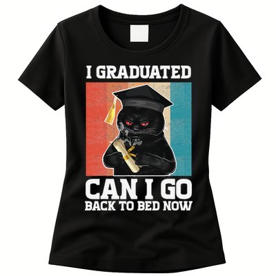 I Graduated Can I Go Back To Bed Now Womens T-Shirt