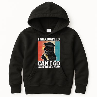 I Graduated Can I Go Back To Bed Now Kids Hoodie