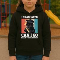 I Graduated Can I Go Back To Bed Now Kids Hoodie