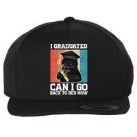 I Graduated Can I Go Back To Bed Now Wool Snapback Cap