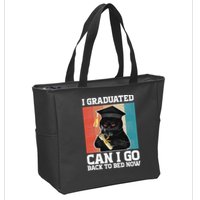 I Graduated Can I Go Back To Bed Now Zip Tote Bag