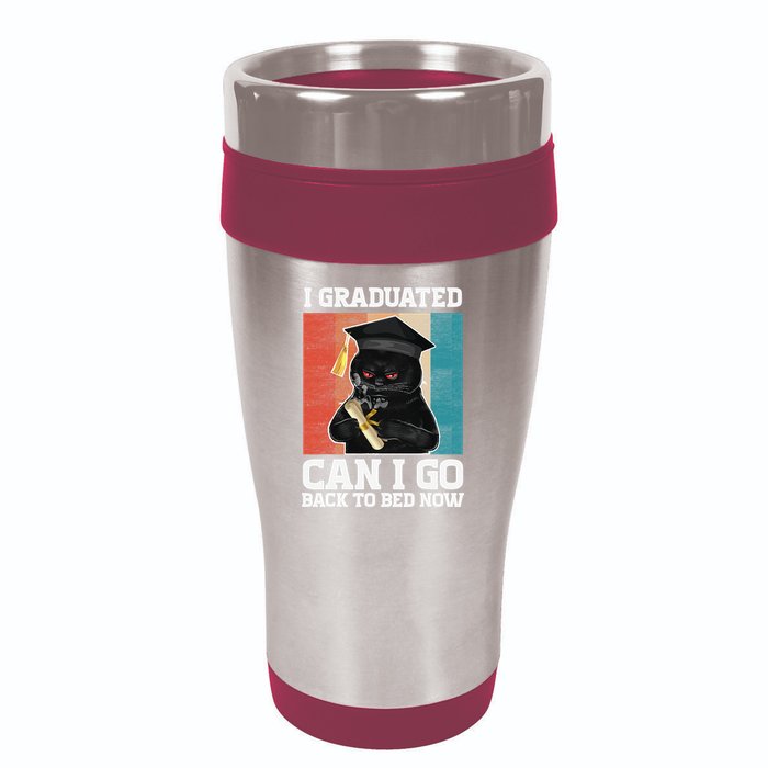 I Graduated Can I Go Back To Bed Now 16oz Travel Tumbler