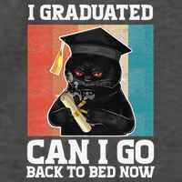 I Graduated Can I Go Back To Bed Now Vector Backpack