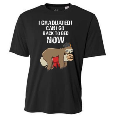 I Graduated Can I Go Back To Bed Now Funny Graduation Quotes Cooling Performance Crew T-Shirt