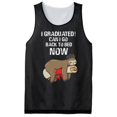 I Graduated Can I Go Back To Bed Now Funny Graduation Quotes Mesh Reversible Basketball Jersey Tank