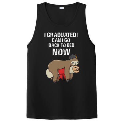 I Graduated Can I Go Back To Bed Now Funny Graduation Quotes PosiCharge Competitor Tank