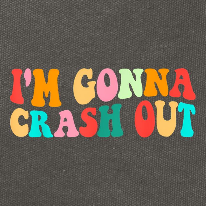 IM Gonna Crash Out Funny Humorous Meme Groovy Cotton Canvas Backpack