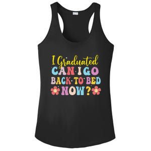 I Graduated Can I Go Back To Bed Now Graduation Ladies PosiCharge Competitor Racerback Tank