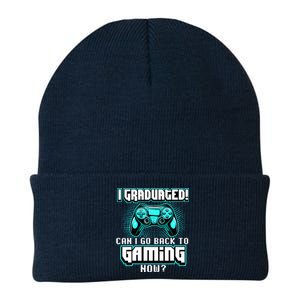 I Graduated Can I Go Back To Gaming Now Graduation Class Knit Cap Winter Beanie