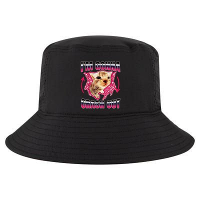 IM Gonna Crash Out Funny Cat Meme Lover Humorous Sarcastic Cool Comfort Performance Bucket Hat