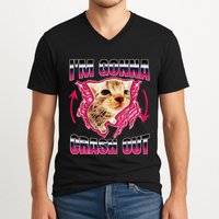 IM Gonna Crash Out Funny Cat Meme Lover Humorous Sarcastic V-Neck T-Shirt