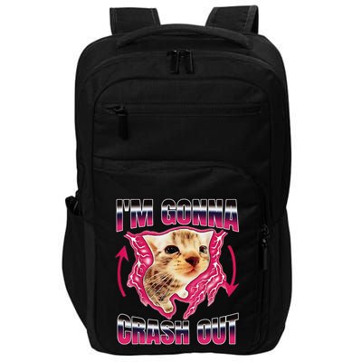IM Gonna Crash Out Funny Cat Meme Lover Humorous Sarcastic Impact Tech Backpack