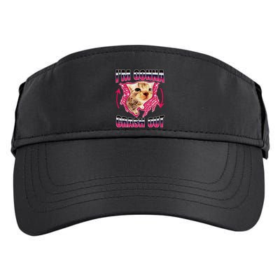 IM Gonna Crash Out Funny Cat Meme Lover Humorous Sarcastic Adult Drive Performance Visor