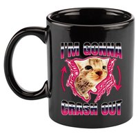 IM Gonna Crash Out Funny Cat Meme Lover Humorous Sarcastic 11oz C Handle Ceramic Mug