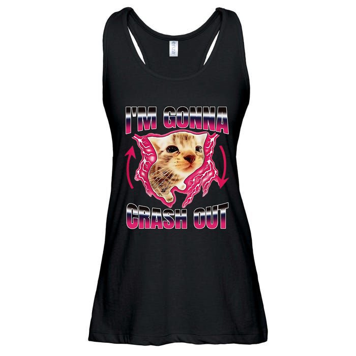 IM Gonna Crash Out Funny Cat Meme Lover Humorous Sarcastic Ladies Essential Flowy Tank