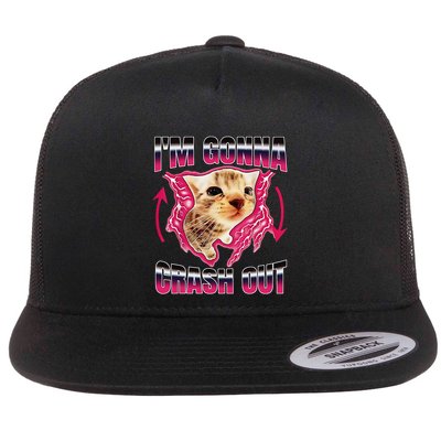 IM Gonna Crash Out Funny Cat Meme Lover Humorous Sarcastic Flatbill Hat