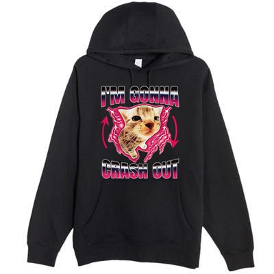 IM Gonna Crash Out Funny Cat Meme Lover Humorous Sarcastic Premium Pullover Hoodie
