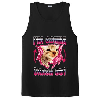 IM Gonna Crash Out Funny Cat Meme Lover Humorous Sarcastic PosiCharge Competitor Tank