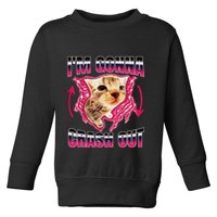 IM Gonna Crash Out Funny Cat Meme Lover Humorous Sarcastic Toddler Sweatshirt