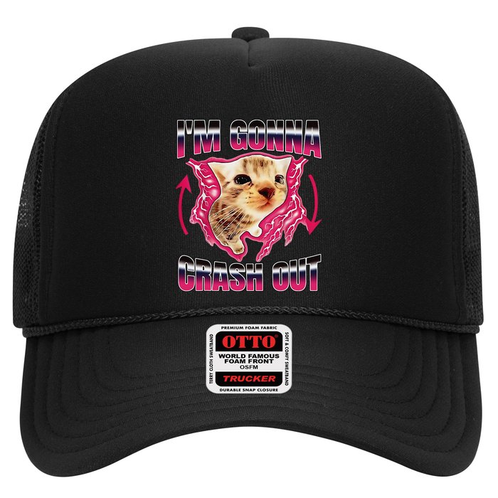 IM Gonna Crash Out Funny Cat Meme Lover Humorous Sarcastic Hat