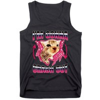 IM Gonna Crash Out Funny Cat Meme Lover Humorous Sarcastic Tank Top