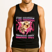 IM Gonna Crash Out Funny Cat Meme Lover Humorous Sarcastic Tank Top