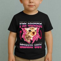 IM Gonna Crash Out Funny Cat Meme Lover Humorous Sarcastic Toddler T-Shirt
