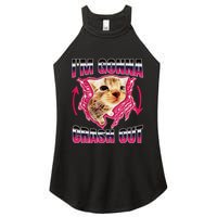 IM Gonna Crash Out Funny Cat Meme Lover Humorous Sarcastic Women's Perfect Tri Rocker Tank