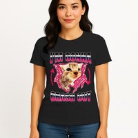 IM Gonna Crash Out Funny Cat Meme Lover Humorous Sarcastic Womens T-Shirt
