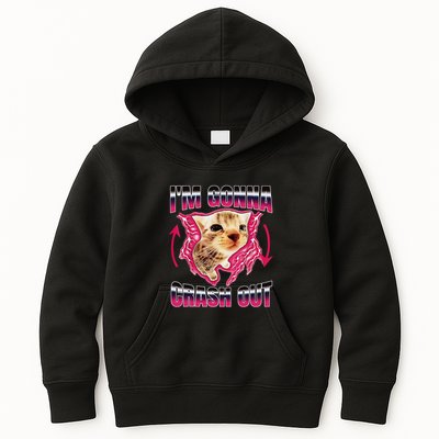 IM Gonna Crash Out Funny Cat Meme Lover Humorous Sarcastic Kids Hoodie