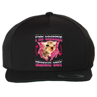 IM Gonna Crash Out Funny Cat Meme Lover Humorous Sarcastic Wool Snapback Cap