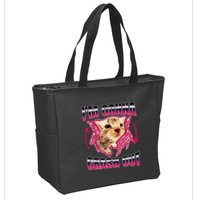 IM Gonna Crash Out Funny Cat Meme Lover Humorous Sarcastic Zip Tote Bag