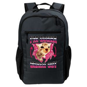 IM Gonna Crash Out Funny Cat Meme Lover Humorous Sarcastic Daily Commute Backpack