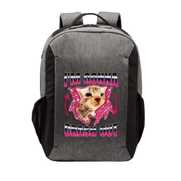 IM Gonna Crash Out Funny Cat Meme Lover Humorous Sarcastic Vector Backpack