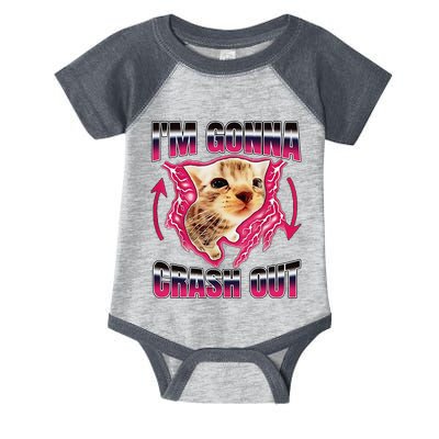 IM Gonna Crash Out Funny Cat Meme Lover Humorous Sarcastic Infant Baby Jersey Bodysuit