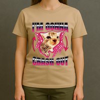 IM Gonna Crash Out Funny Cat Meme Lover Humorous Sarcastic T-Shirt