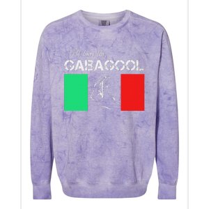 Italiano Gabagool Capicola Italian Slang Italy Flag Colorblast Crewneck Sweatshirt