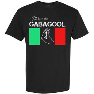 Italiano Gabagool Capicola Italian Slang Italy Flag Garment-Dyed Heavyweight T-Shirt