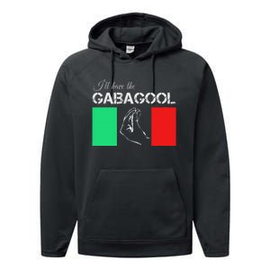 Italiano Gabagool Capicola Italian Slang Italy Flag Performance Fleece Hoodie