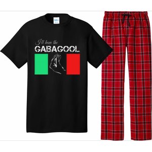 Italiano Gabagool Capicola Italian Slang Italy Flag Pajama Set