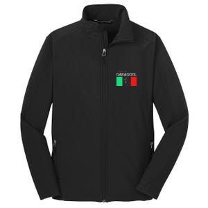 Italiano Gabagool Capicola Italian Slang Italy Flag Core Soft Shell Jacket