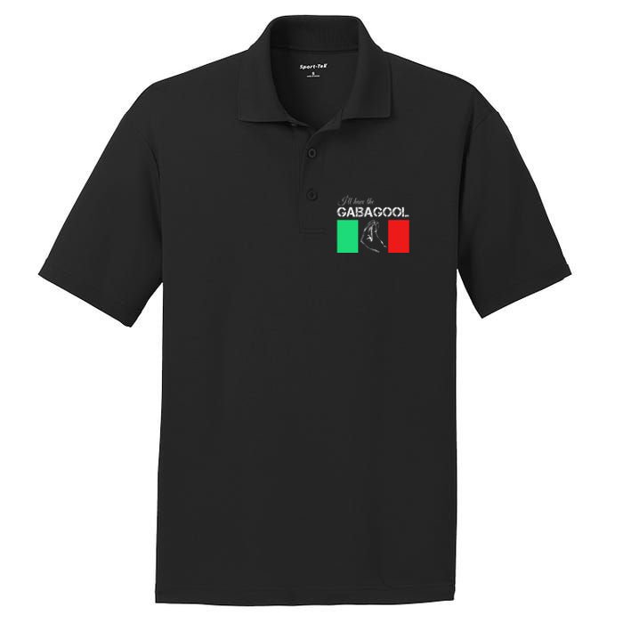 Italiano Gabagool Capicola Italian Slang Italy Flag PosiCharge RacerMesh Polo