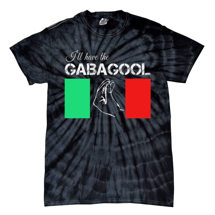 Italiano Gabagool Capicola Italian Slang Italy Flag Tie-Dye T-Shirt