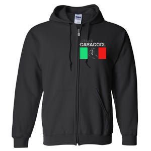 Italiano Gabagool Capicola Italian Slang Italy Flag Full Zip Hoodie