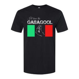 Italiano Gabagool Capicola Italian Slang Italy Flag Softstyle CVC T-Shirt