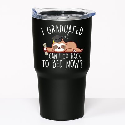 I Graduated Can I Go Back To Bed Now Funny Graduation Tumbler